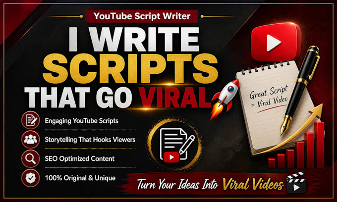 write a viral youtube script for your faceless channel