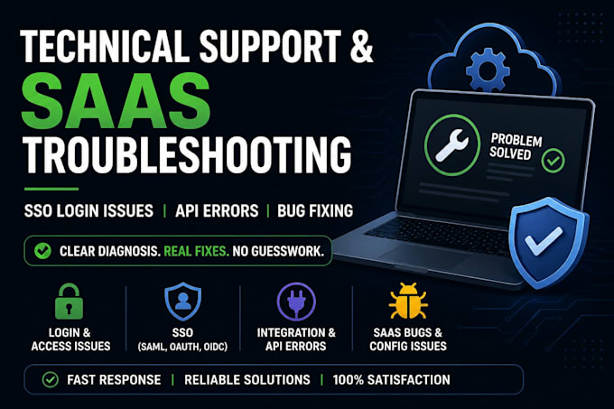 troubleshoot saas, login, sso, and technical support issues