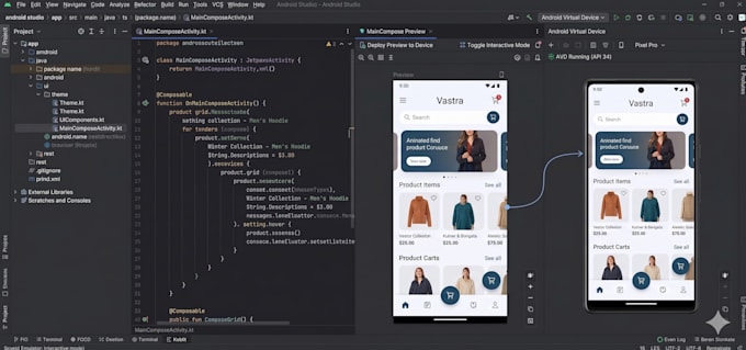 convert figma to android app UI or web to app using jetpack compose