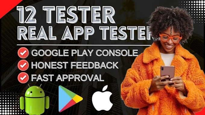provide 12 app testers for 14 days 12 testers google play console 12 apptesters