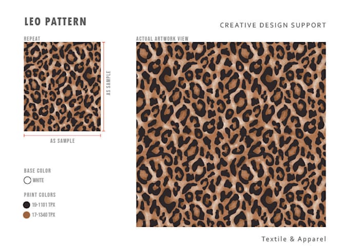 design leo pattern, ready to print