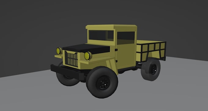 model low poly vehicles