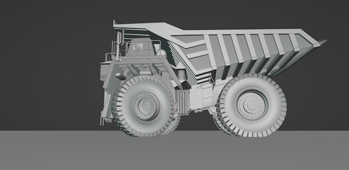 model mining dump truck
