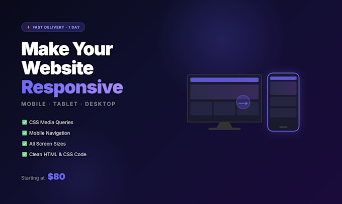 make your website responsive for mobile and tablet