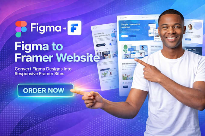 Do figma to framer website framer developer landing page framer expert ...