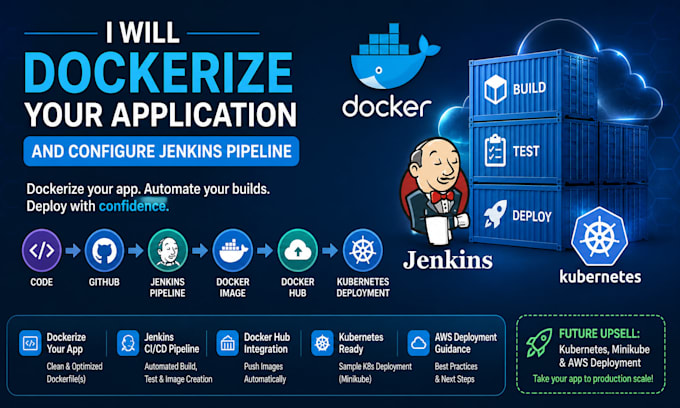 dockerize your application and configure jenkins pipeline