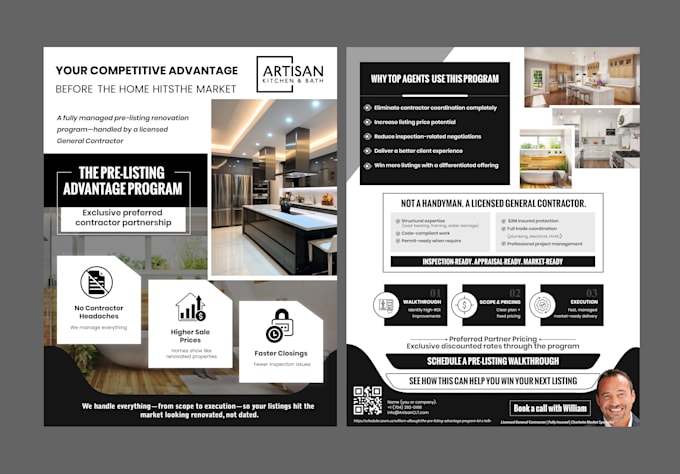 make realtor facing  flyer design for you