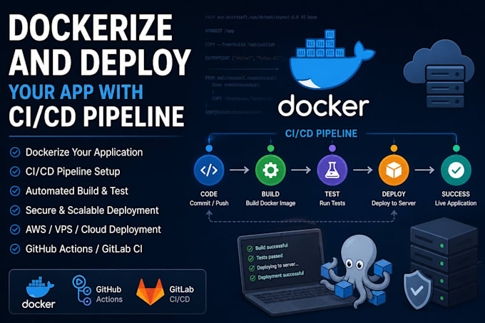 dockerize and deploy your app with ci cd pipeline