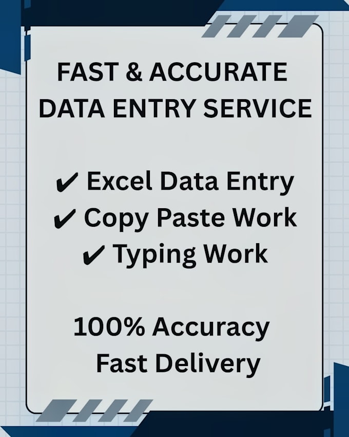 do data entry professionally