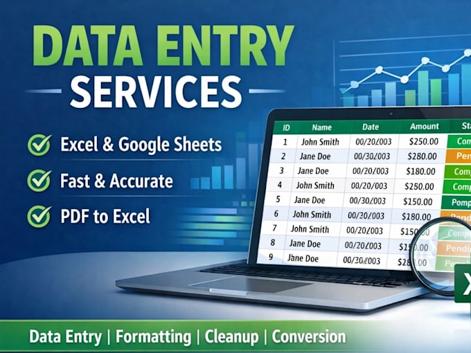 do accurate data entry and high quality copywriting