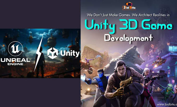 be your mobile game developer for unity and unreal engine 3d 2d