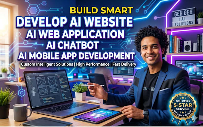 Develop ai website, ai web application, ai chatbot ai mobile app ...