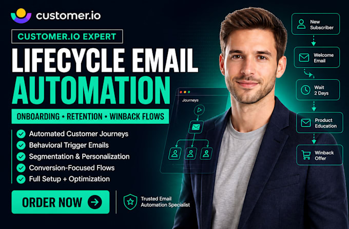 Setup customerio lifecycle messaging onboarding retention winback email ...