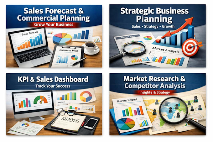 create sales forecast and commercial plan for your business