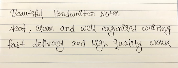 provide neat handwriting for assignment and documents