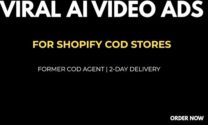 create ai video ads for shopify cod stores