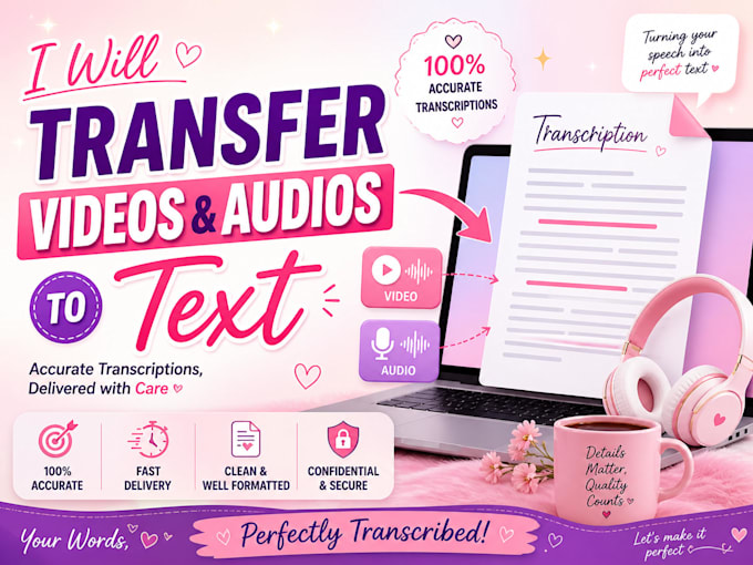 transcribe audio and video accurately