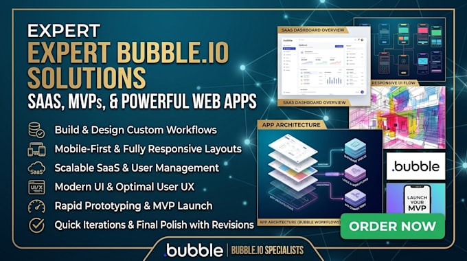 build bubble web app saas mvp bubble website bubble io developer