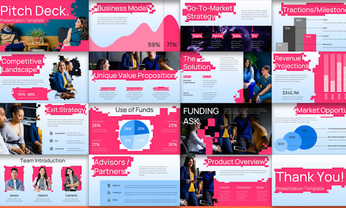 redesign professional business presentation, powerpoint design, google slides