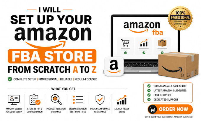 set up your amazon fba store from scratch a to z