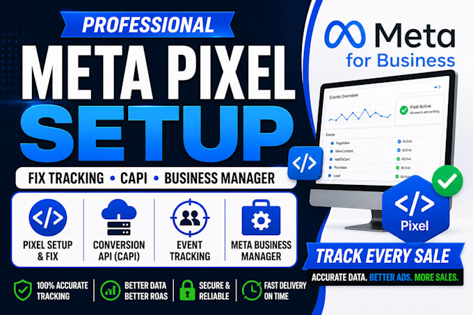setup fix facebook meta pixel conversion api and meta business manager