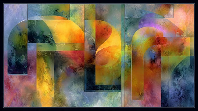 paint digital abstract art works