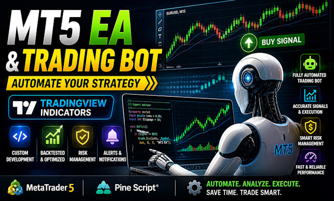 code metatrader 5 expert advisor, tradingview inidcator, mt5 trading bot