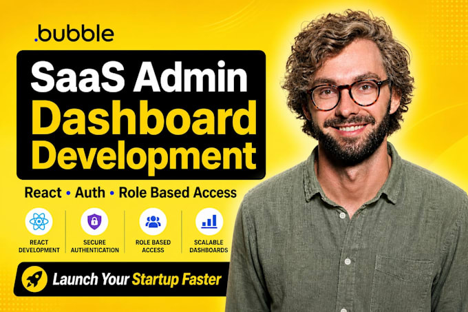 build saas admin dashboard development with react, auth role based user access