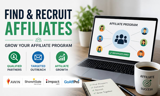 find and recruit affiliates for your affiliate program