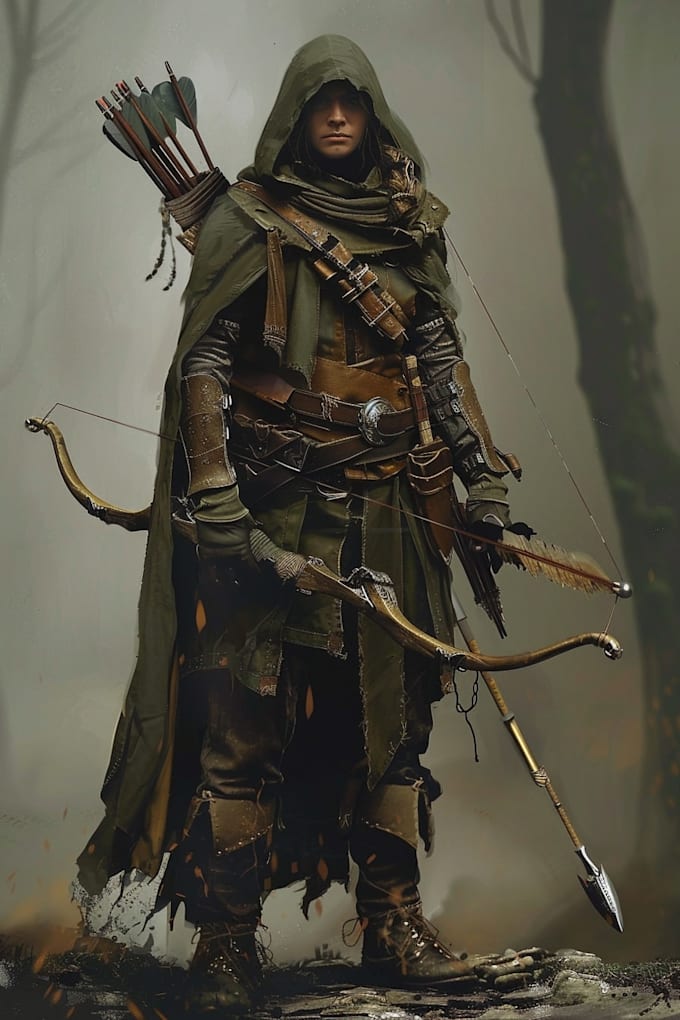 fantasy dnd character illustration