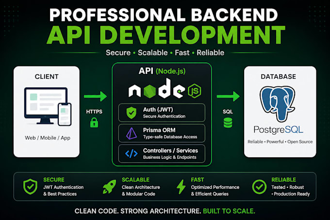 build node js API with prisma and postgresql