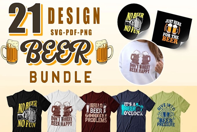 do hand drawn t shirt craft bar logo design