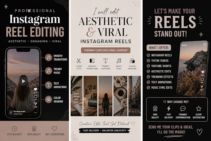 create viral aesthetic reels and short video