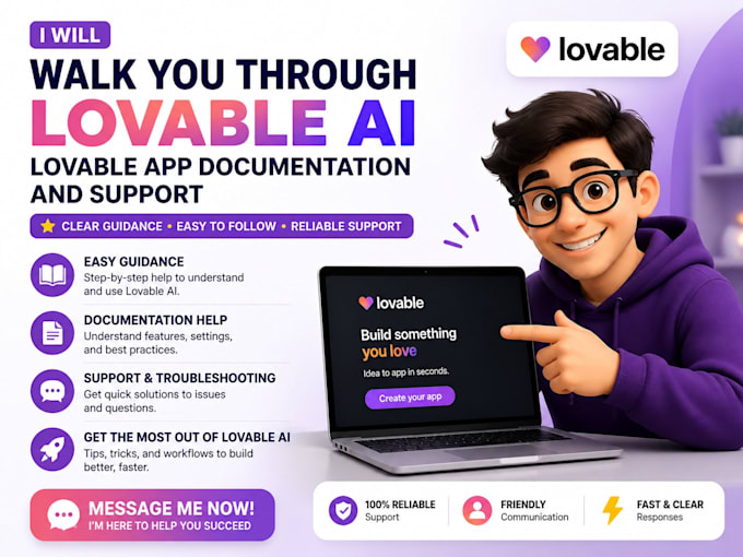 walk you through lovable ai, app documentation and support