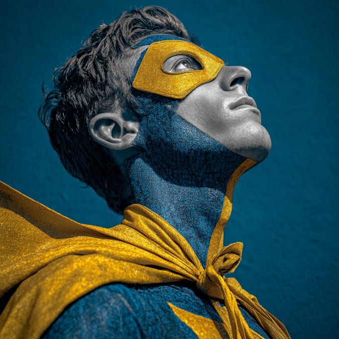 draw professional superhero illustration