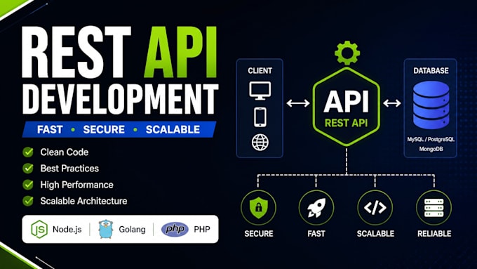 build scalable rest API with nodejs PHP or golang