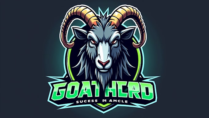 design outstanding goat head mascot logo with express delivery