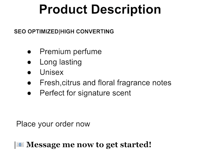 do product descriptions for your online listing