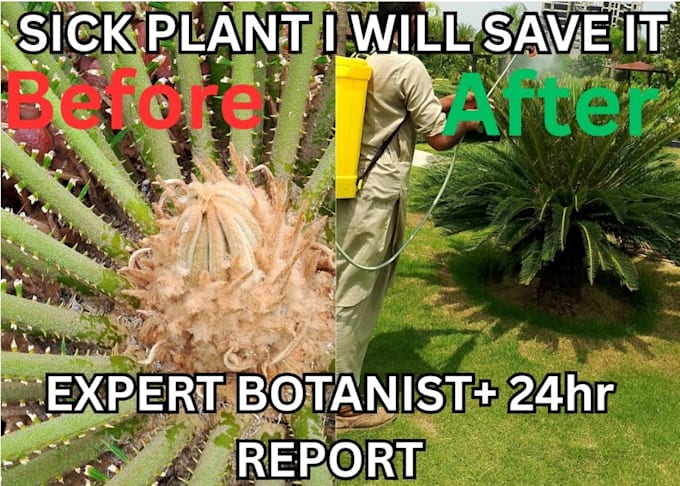 diagnose your plant problems and give step by step treatment plan