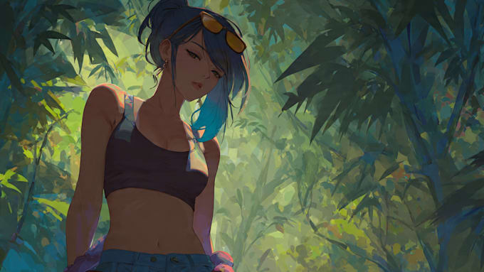 draw unique digital art and cartoon illustrations