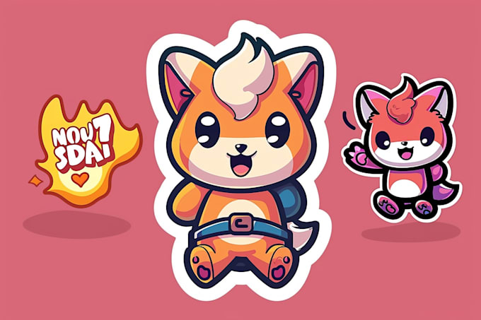 design a cute logo mascot for games, stores, and youtube