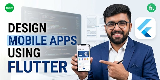 develop flutter app for android and ios with firebase backend