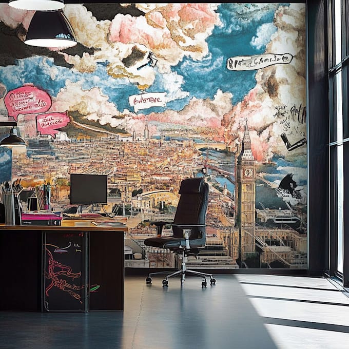 design unique graffiti wall art and custom urban