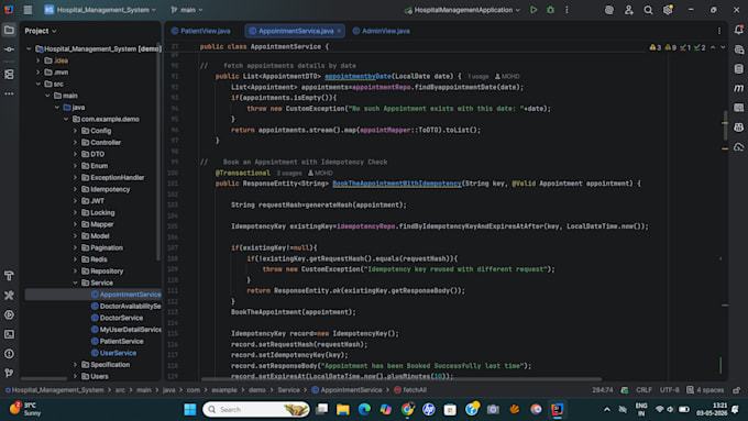 fix bugs in your java spring boot backend