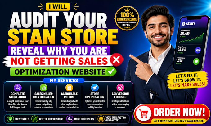 audit your stan store reveal why you are not getting sales optimization website