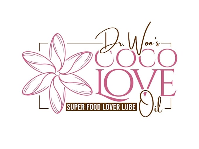 create a cute coco love brand logo design