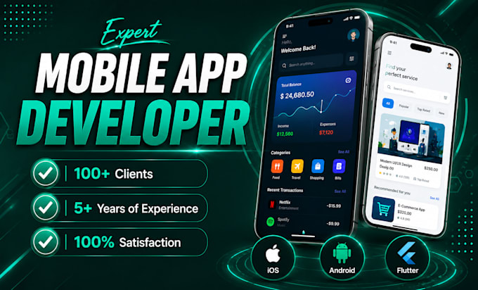 build mobile app ios app development flutter app developer
