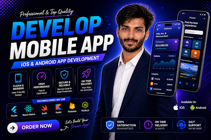do flutter app development, ios android app, website to app, mobile app creation