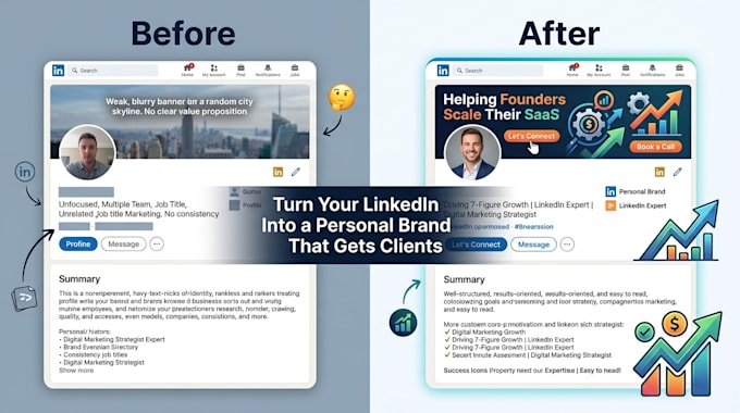 create creative direction and visual branding for linkedin personal brands