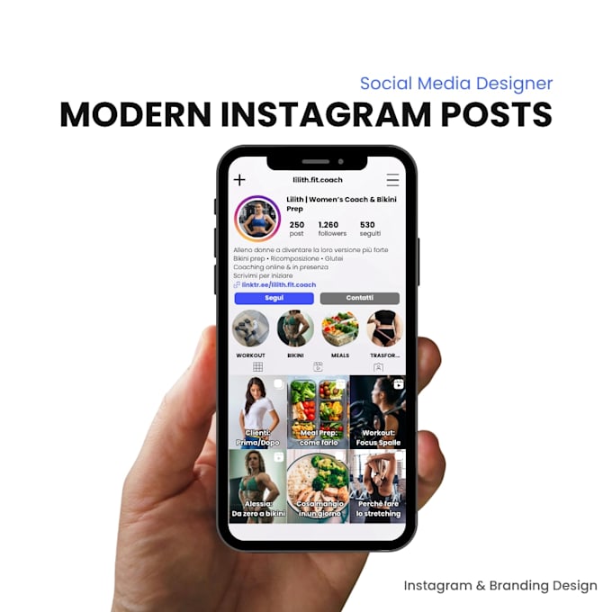 design modern instagram posts for your brand